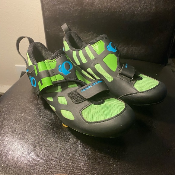 Pearl Izumi Interfag Men's Neon Lime Black Cycling Cleats Size 43/10US - Picture 5 of 12